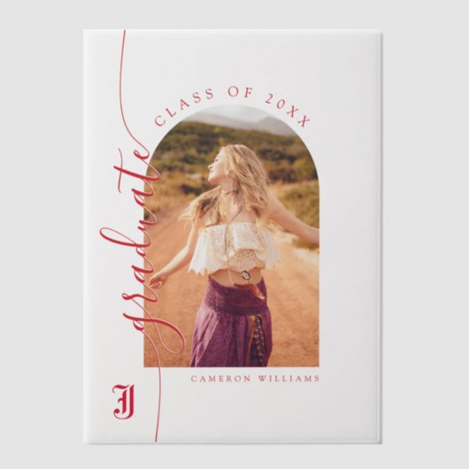 Jacksonville State University Afstuderen Vellum Uitnodigingen (Voorkant)