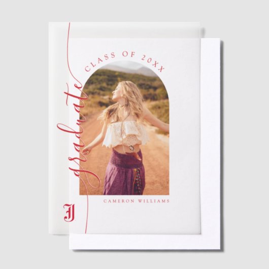 Jacksonville State University Afstuderen Vellum Uitnodigingen (Offset)