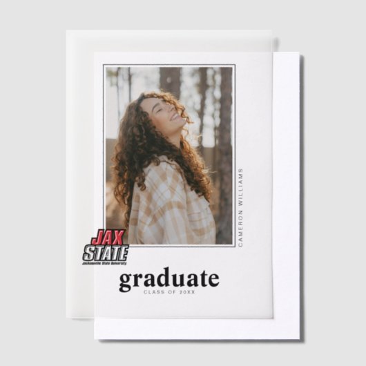Jacksonville State University Afstuderen Vellum Uitnodigingen (Offset)