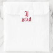 Jacksonville State University Afstuderen Vierkante Sticker (Tas)