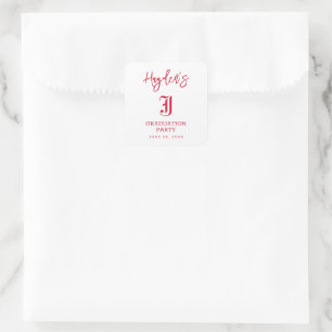 Jacksonville State University Afstuderen Vierkante Sticker