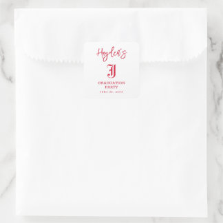 Jacksonville State University Afstuderen Vierkante Sticker