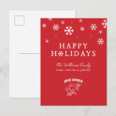 Jacksonville State University Feestdag Feestdagenkaart (Voorkant / Achterkant)