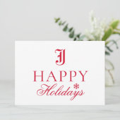 Jacksonville State University Feestdag Feestdagenkaart (Staand voorkant)