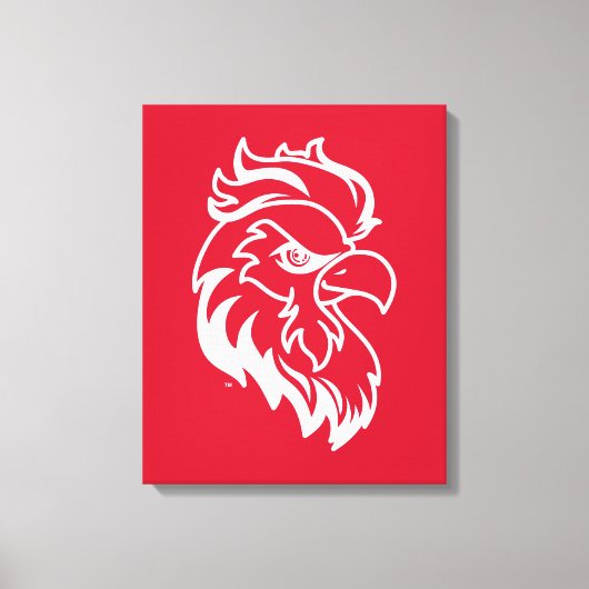 Jacksonville State University Gamecocks Rode gamec Canvas Afdruk (Voorkant)