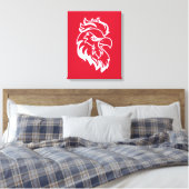 Jacksonville State University Gamecocks Rode gamec Canvas Afdruk (Insitu (Slaapkamer))