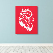 Jacksonville State University Gamecocks Rode gamec Canvas Afdruk (Insitu (Houten vloer))