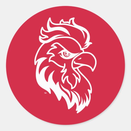 Jacksonville State University Gamecocks Rode gamec Ronde Sticker (Voorkant)