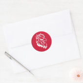 Jacksonville State University Gamecocks Rode gamec Ronde Sticker (Envelop)