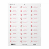 Jacksonville State University Gamecocks Rode gameh Etiket (Full Sheet)