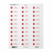 Jacksonville State University Gamecocks Rode gameh Etiket (Full Sheet)