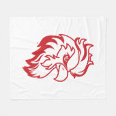 Jacksonville State University Gamecocks Rode gameh Fleece Deken (Voorkant (Horizontaal))