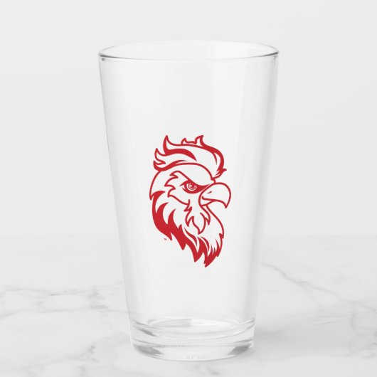 Jacksonville State University Gamecocks Rode gameh Glas (Voorkant)