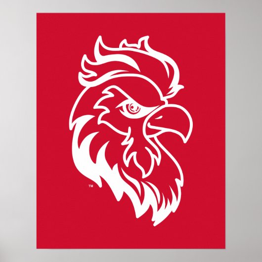 Jacksonville State University Gamecocks Rode gameh Poster (Voorkant)