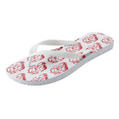 Jacksonville State University Gamecocks Rode gameh Teenslippers (Schuin)