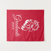 Jacksonville State University Gamecocks Rode gameh Wandkleed (Voorkant (horizontaal))