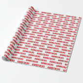 Jacksonville State University Gamecocks Rode Logo Cadeaupapier (Uitgerold)
