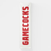 Jacksonville State University Gamecocks Rode Logo Spandoek (Verticaal)