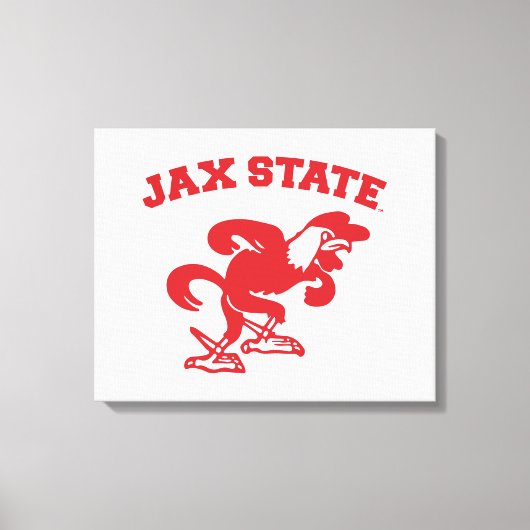 Jacksonville State University JAX State Gamecocks Canvas Afdruk (Voorkant)