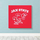 Jacksonville State University JAX State Gamecocks Canvas Afdruk (Insitu (Houten vloer))