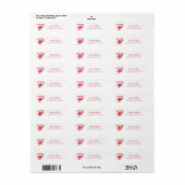 Jacksonville State University JAX State Gamecocks Etiket (Full Sheet)