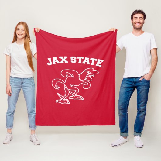 Jacksonville State University JAX State Gamecocks Fleece Deken (In situ)
