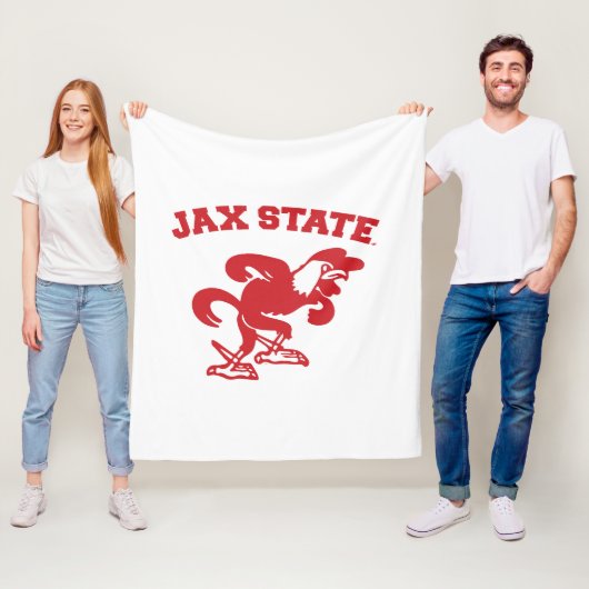 Jacksonville State University JAX State Gamecocks Fleece Deken (In situ)