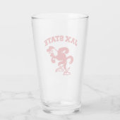 Jacksonville State University JAX State Gamecocks Glas (Achterkant)