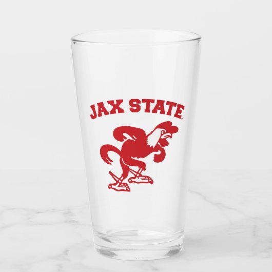 Jacksonville State University JAX State Gamecocks Glas (Voorkant)