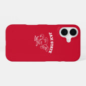 Jacksonville State University JAX State Gamecocks iPhone 16 Hoesje (Achterkant horizontaal)