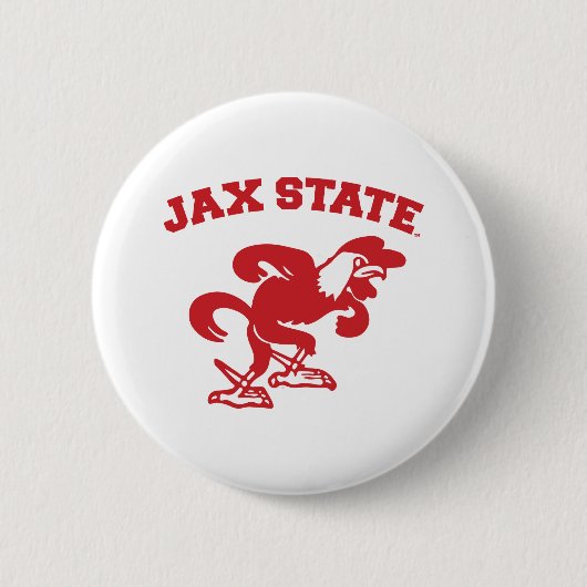 Jacksonville State University JAX State Gamecocks Ronde Button 5,7 Cm (Voorkant)