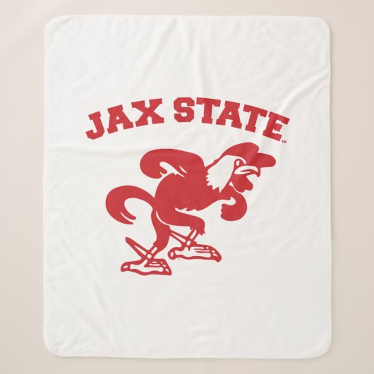 Jacksonville State University JAX State Gamecocks Sherpa Deken (Voorkant)