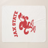 Jacksonville State University JAX State Gamecocks Sherpa Deken (Voorkant (horizontaal))