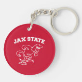 Jacksonville State University JAX State Gamecocks Sleutelhanger (Achterkant)