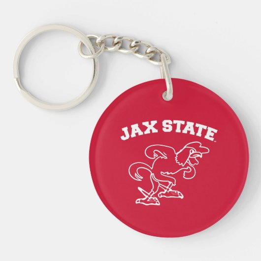 Jacksonville State University JAX State Gamecocks Sleutelhanger (Voorkant)