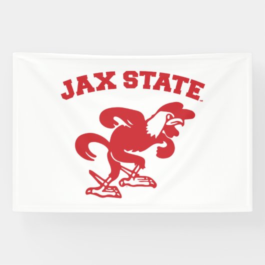 Jacksonville State University JAX State Gamecocks Spandoek (Horizontaal)