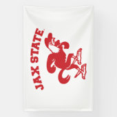 Jacksonville State University JAX State Gamecocks Spandoek (Verticaal)
