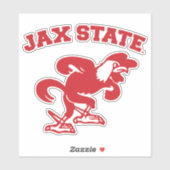 Jacksonville State University JAX State Gamecocks Sticker (Vel)