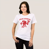 Jacksonville State University JAX State Gamecocks Tri-Blend Shirt (Voorkant volledig)