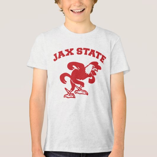 Jacksonville State University JAX State Gamecocks Tri-Blend Shirt (Voorkant)
