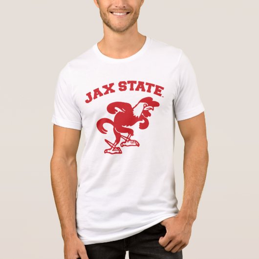 Jacksonville State University JAX State Gamecocks Tri-Blend Shirt (Voorkant)