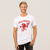 Jacksonville State University JAX State Gamecocks Tri-Blend Shirt (Voorkant volledig)