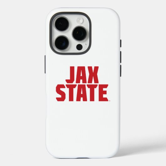 Jacksonville State University JAX STATE Krachtig R Case-Mate iPhone Case (Achterkant)