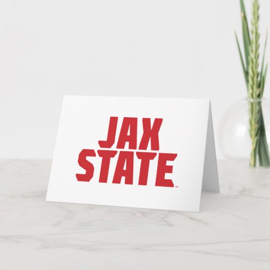 Jacksonville State University JAX STATE Krachtig R Kaart (Voorkant)