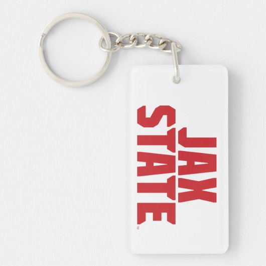 Jacksonville State University JAX STATE Krachtig R Sleutelhanger (Voorkant)