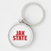Jacksonville State University JAX STATE Krachtig R Sleutelhanger (Voorkant)