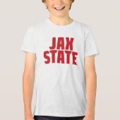 Jacksonville State University JAX STATE Krachtig R Tri-Blend Shirt (Voorkant)
