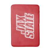 Jacksonville State University JAX STATE Logo Badmat (Voorkant Verticaal)