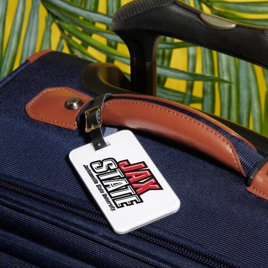 Jacksonville State University JAX STATE Logo Bagagelabel (Voorkant Insitu 1)