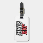Jacksonville State University JAX STATE Logo Bagagelabel (Voorkant verticaal)